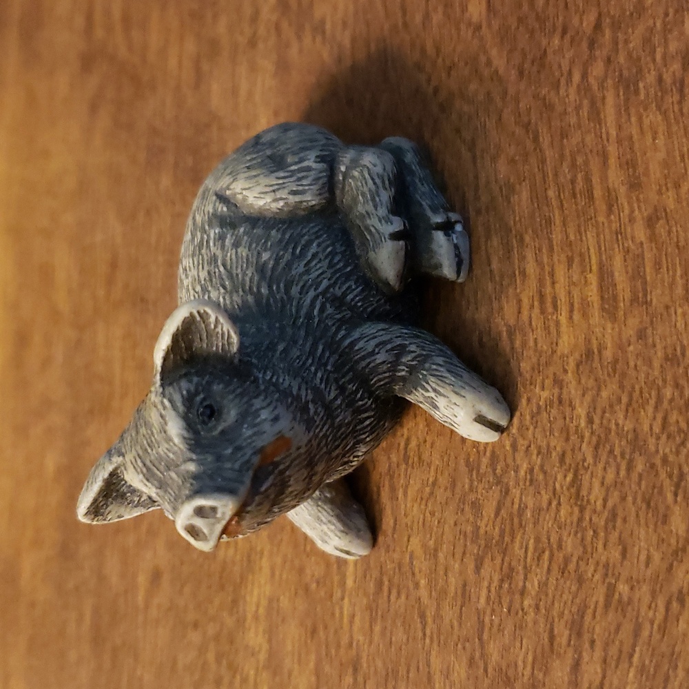 Pig Figurine Detailed Collectible Farm Country 2 Inch